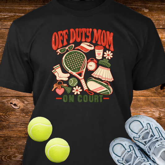 Off Duty Mom  On court