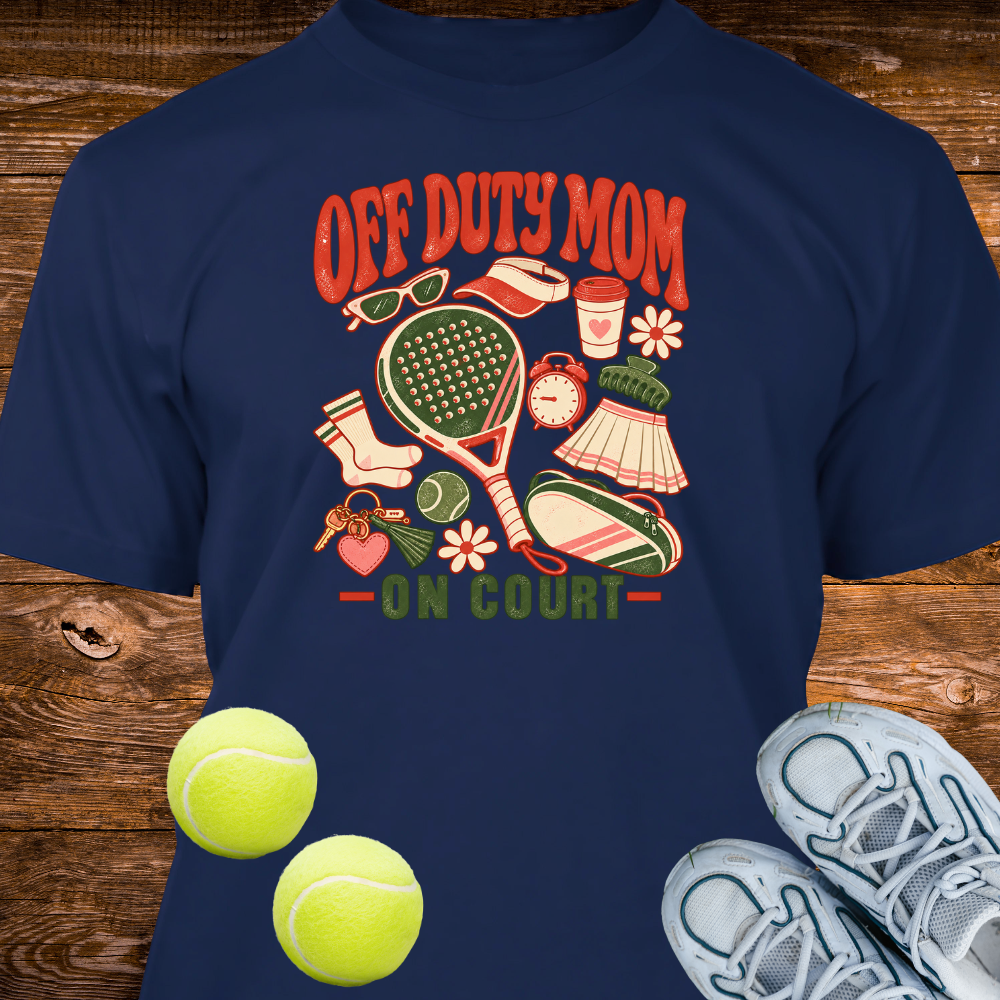 Off Duty Mom  On court
