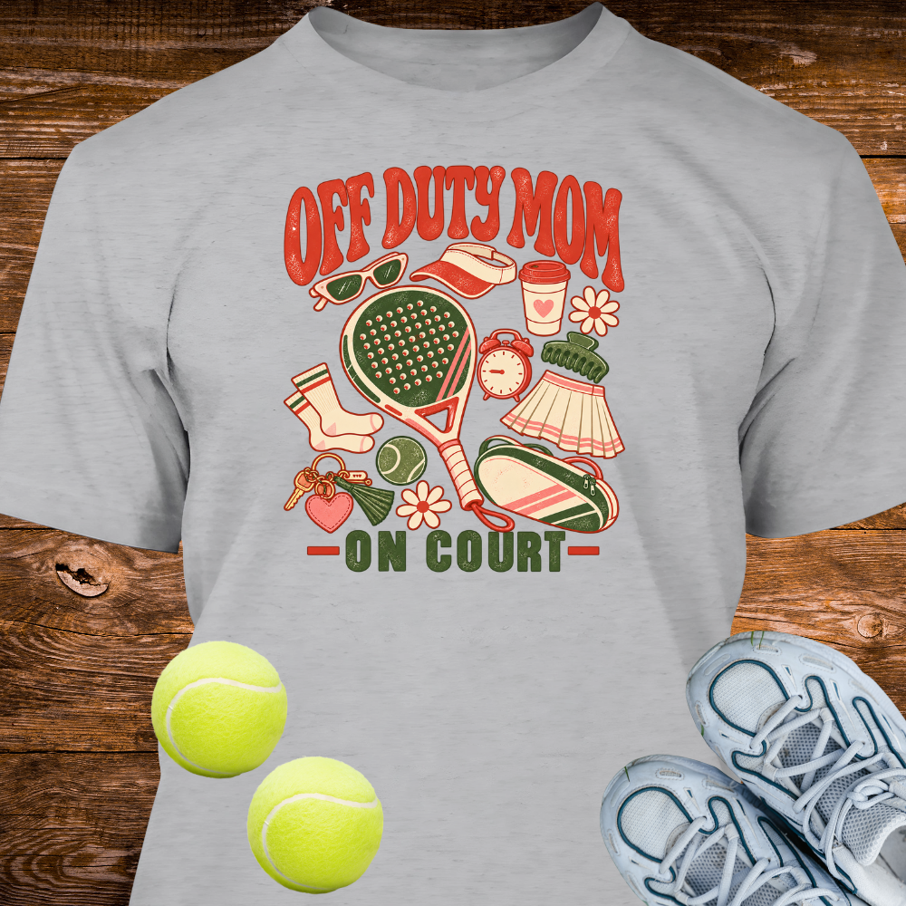 Off Duty Mom  On court